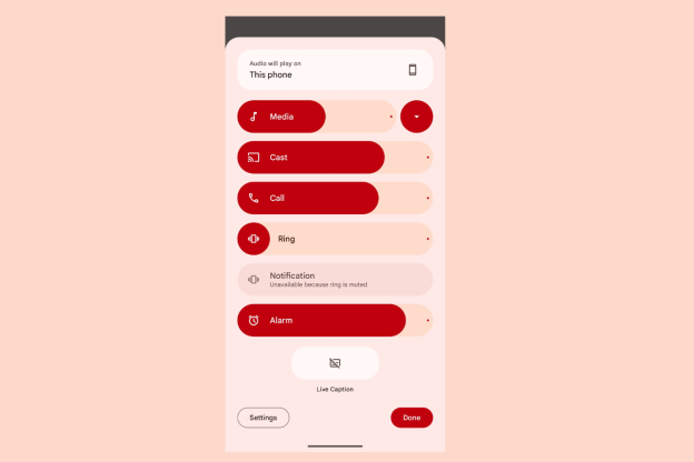 Android 15 copies One UI design for volume control but adds more functionality