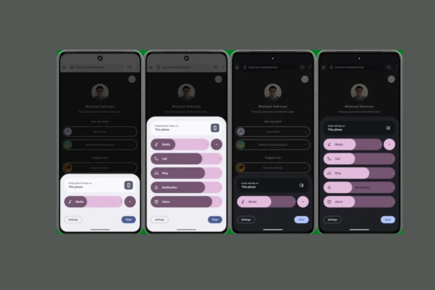 Android 15 copies One UI design for volume control but adds more functionality